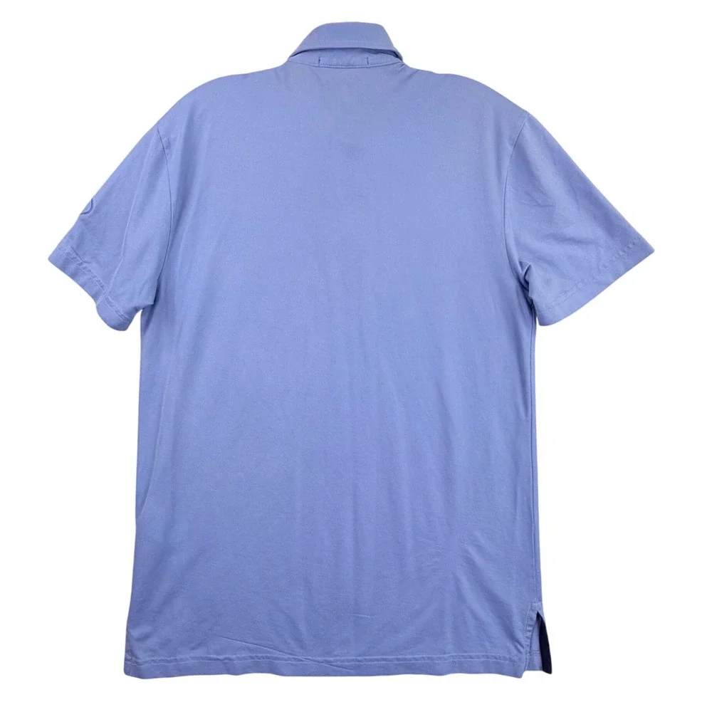 Ralph Lauren Pro Fit Polo Shirt Men Small Blue Golf Wicking Cotton Holdings Logo